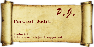 Perczel Judit névjegykártya